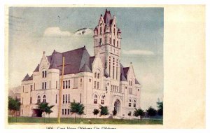 Postcard COURT HOUSE SCENE Oklahoma City Oklahoma OK AQ9082