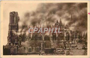 Old Postcard Cathedral of Reims