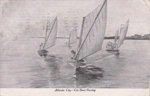 New Jersey Atlantic City Cat Boat Racing 1908