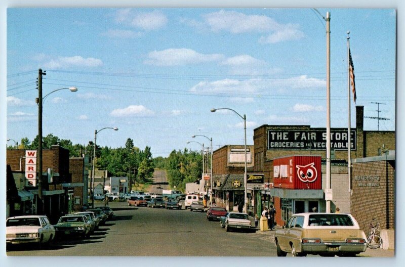 Moose Lake Minnesota Postcard Friendly City Resort Sturgeon 1960 Vintage Antique