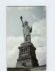 Postcard The Statue of Liberty on Bedloes Island New York City New York USA