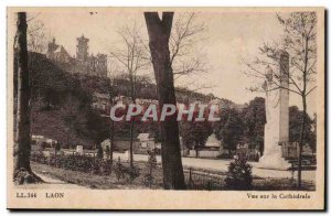 Laon - View Of The Cathedral - Old Postcard