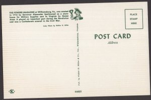 Virginia WILLIAMSBURG The Powder Magazine was erected in 1715 ~ Chrome