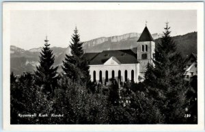 RPPC  APPENZELL, SWITZERLAND Catholic Church KATH. KIRCHE St. Mauritius Postcard