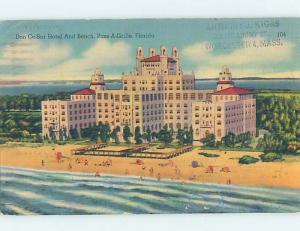 Damaged-Back Linen HOTEL Pass-A-Grille Beach In St. Petersburg - Tampa FL B4365