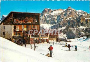 Postcard Modern Badia Valley Dolomites Refuge Pralongia Varella and Conturines