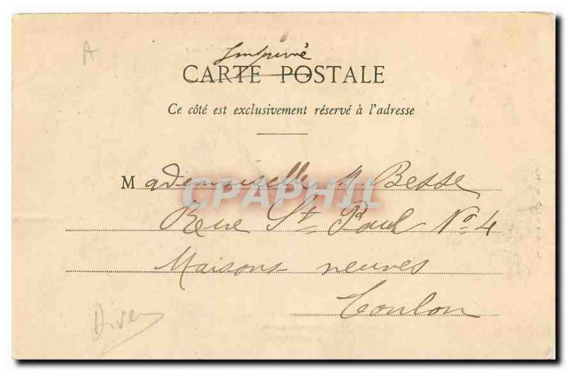 Old Postcard Love Brittany Between both its scale heart