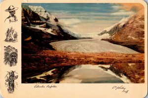 Columbia Icefields at Crest of Continental Divide c1950s Vintage Postcard T12
