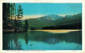 USA Sylvan Lake Cody Road Yellowstone Park Vintage Postcard 07.61