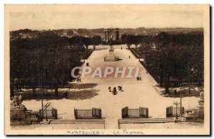 Montpellier Old Postcard The Peyrou