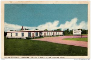 Spring Hill Motel, Pembroke, Ontario, Canada, PU-1954