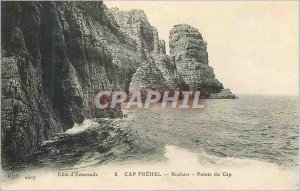 Old Postcard 2607 cote d emeraude 8 Cape Frehel peak rocks of Cape