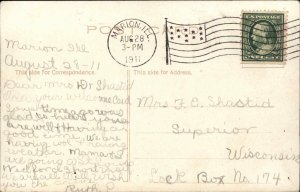 WF Burger Civil War Memorial Day Veterans Flags c1910 Postcard 