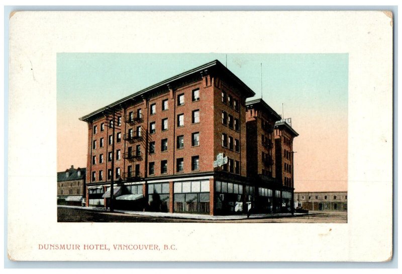 c1910 Dunsmuir Hotel Vancouver British Columbia Canada Antique Postcard