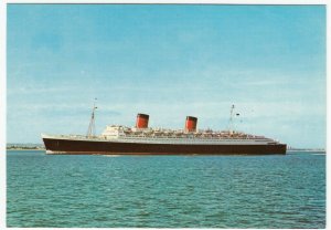 Shipping; Cunard Line RMS Queen Elizabeth PPC, Unposted, PT2800, c 1960's 