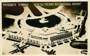 Birdseye Passenger Terminal 1949 Seattle Tacoma Washington RPPC Postcard 11880