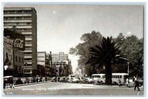 c1910 Avenida Juarez Mexico City Mexico Antique Posted RPPC Photo Postcard