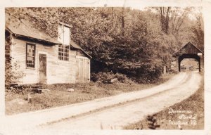 Dummen Studio New Lane Vermont VT Old WW2 Real Photo Postcard