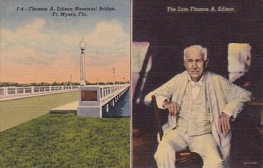 Florida Fort Myers Thomas A Edison Memorial Bridge
