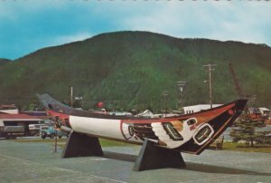 Indian Canoe at Sitka Alaska Postcard