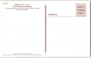 FRONTIER CITY USA The Hanging Tree Route 66 Oklahoma City Cowboy 1960s Postcard