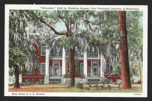 Gloucester Home of Winthrop Sargent Natchez Mississippi Unused c1930s