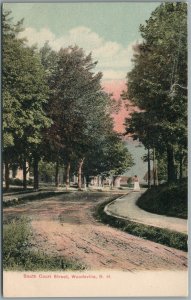 WOODSVILLE NH SOUTH COURT STREET ANTIQUE POSTCARD