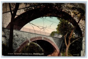 c1910 Croton Aqueduct Double Arch Ossining New York NY Antique Vintage Postcard 