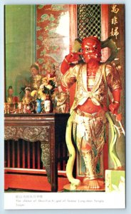 The Statue of Shun Fun Er god of Fastear Lung shan Temple Taipei TAIWAN Postcard