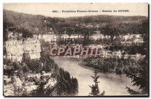 Old Postcard Frontiere Franco Suisse Bassin Du Doubs