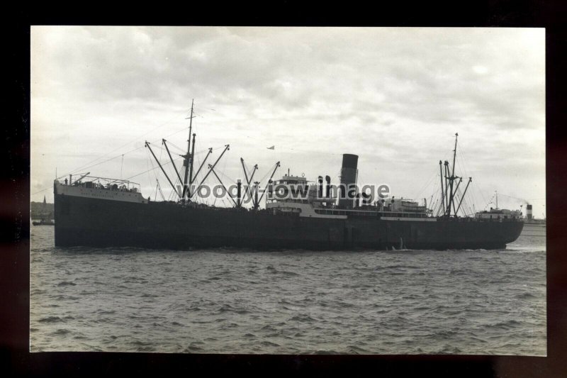 bf1280 - Port Line Cargo Ship - Port Wellington , built 1924 - B Feilden card