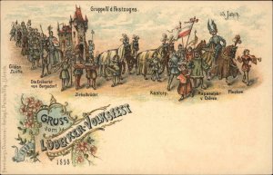 Lubeck Germany Gruss vom Lubecker Volksfest 1898 Postcard #1