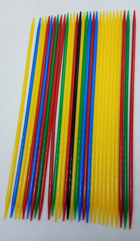 Vintage Retro Toy Game 1975 70's Whitman Plastic Pickup Pick Up Sticks Missing 1