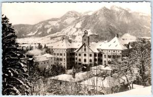 RPPC  LENGGRIES, Germany   SCHLOF HOHENBURG  Helmschulen der Ursulinen  Postcard