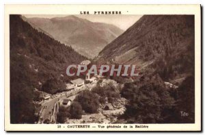 Old Postcard The Pyrenees Cauterets general view of Raillere