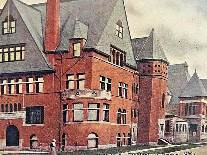 Postcard  Hand Tinted Y.M.C.A. Building, Kalamazoo, MI    X8