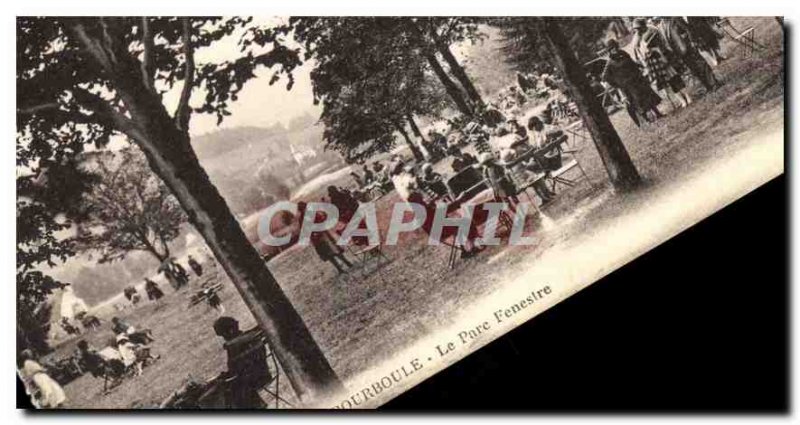 Old Postcard La Bourboule Fenestre Park