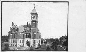 Iowa~Cherokee County Court House~Unique/Beautiful Building~Clock Tower~1908 RPPC