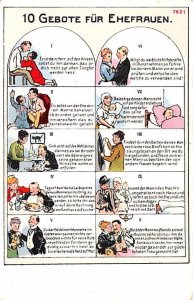10 Gebote fur Ehefrauen Germany Unused 