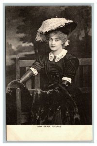 Vintage Early 1900's Grace George Actress Postcard UNPOSTED