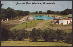 Greetings From Winona,MN Postcard