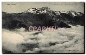 Old Postcard clouds Sea Alpes The Goleon