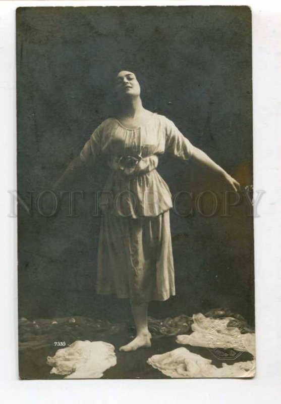 299311 Vera FOKINA Russian BALLET DANCER as DUNCAN old PHOTO