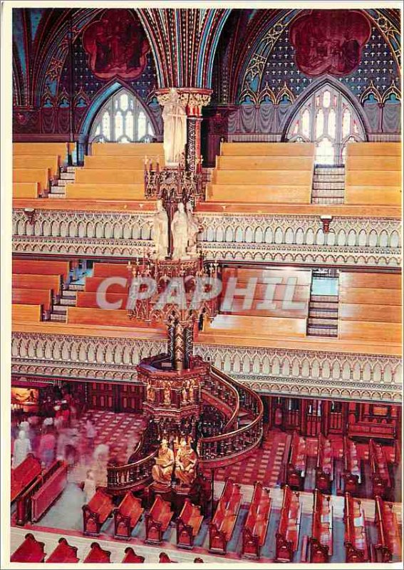Modern Postcard Montreal Quebec Canada The Chair of the Church of Our Lady