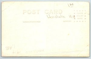 RPPC   1919  Honolulu  Hawaii  Postcard