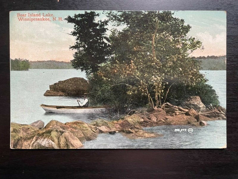 Vintage Postcard 19151930 Bear Island Lake Lake Winnipesaukee New
