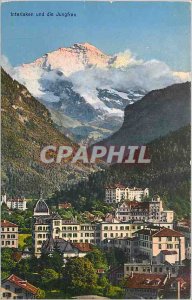 Old Postcard Interlaken und die Jungfrau