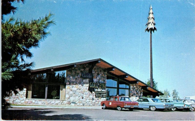 HINCKLEY, MN Minnesota  GOLD PINE RESTAURANT   c1960s  Roadside  Postcard