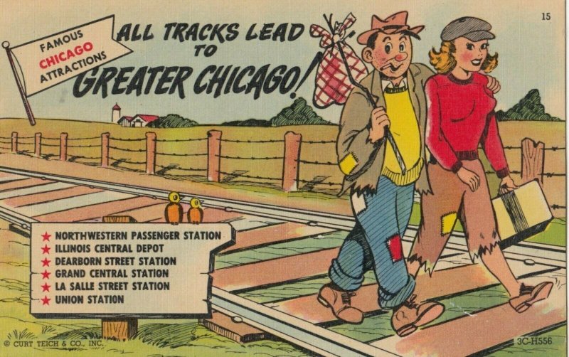 All Tracks lead to CHICAGO, Illinois, 1930-40s