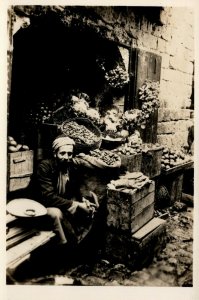 Palestine Israel Palestinian Merchant and Shop Vintage RPPC B.14